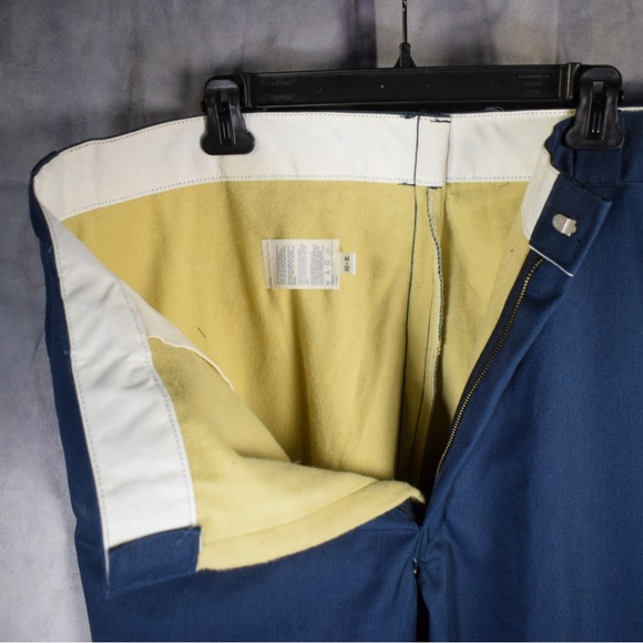 Dickies Fleece Lined Pants Mens 44 X 32 Navy Blue - Picture 6 of 6
